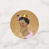 Royal African Princess Pink & Gold Glitzer Konfetti (Klein Vorderseite)