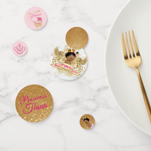 Royal African Princess Pink & Gold Glitzer Konfetti (Gruppe)