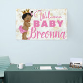 Royal African Princess Pink|Gold Marmor Extravagan Banner (Messeveranstaltung)