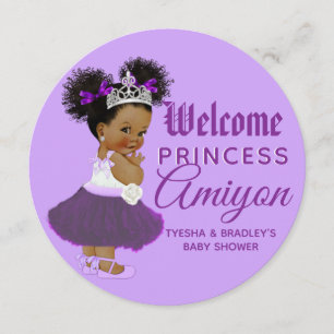 Royal African Purple Princess Charger Einsatz Feiertagskarte