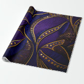 Royal Afro Wax Pattern Geschenkpapier (Ungerollt)