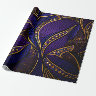 Royal Afro Wax Pattern Geschenkpapier