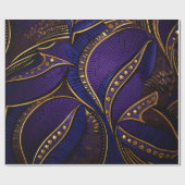 Royal Afro Wax Pattern Geschenkpapier (Flach)