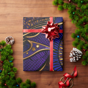 Royal Afro Wax Pattern Geschenkpapier