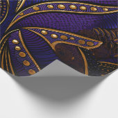 Royal Afro Wax Pattern Geschenkpapier (Ecke)