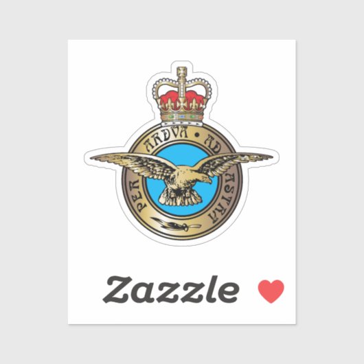 Royal Air Force Abzeichen Aufkleber (Blatt)