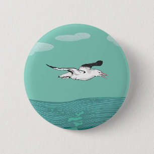 Royal Albatross Toroa Button