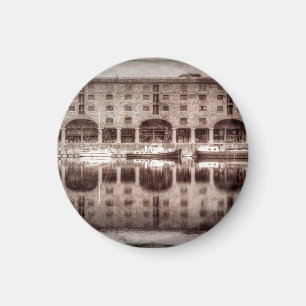 Royal Albert Dock Liverpool Vintage Magnet