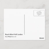 Royal Albert Hall London Postkarte (Rückseite)