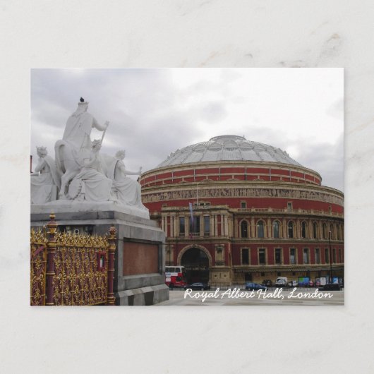 Royal Albert Hall, London Postkarte (Vorderseite)