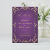 Royal Amethyst Art Celtic Save The Date (Stehend Vorderseite)