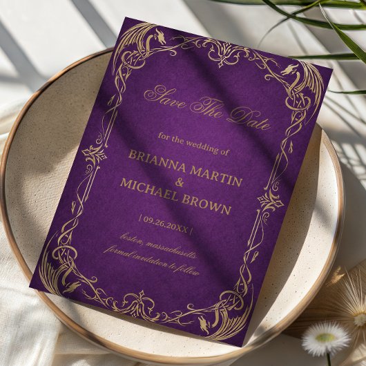 Royal Amethyst Art Celtic Save The Date