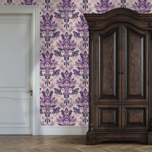 Royal Amethyst Damask Princesscore Tapete
