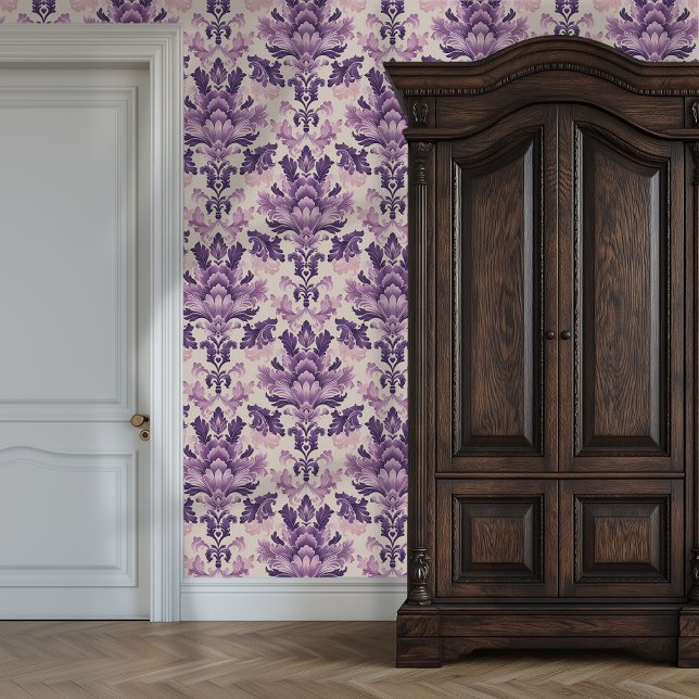 Royal Amethyst Damask Princesscore Tapete (Royal Amethyst Damask Princesscore Wallpaper)
