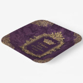 Royal Amethyst Quinceañera, Brauch Pappteller (Gewinkelt)