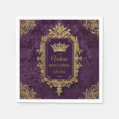 Royal Amethyst Quinceañera, Brauch Serviette (Vorderseite)
