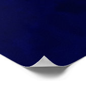 Royal and Navy Blue Streaks Poster (Ecke)