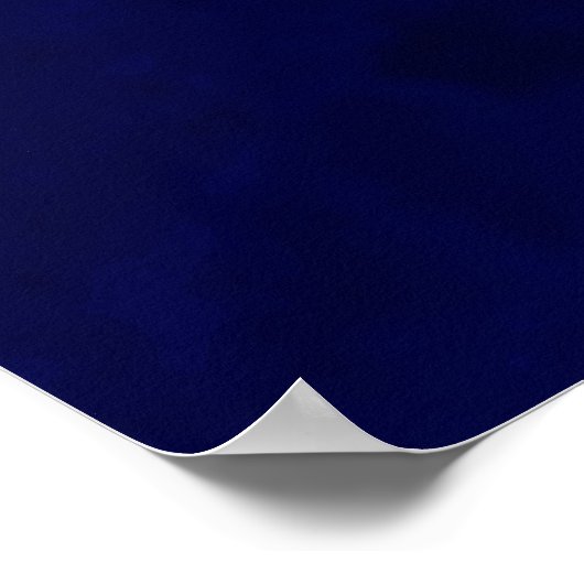 Royal and Navy Blue Streaks Poster (Ecke)