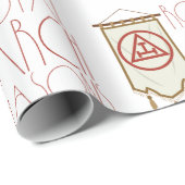 Royal Arch Freemason Banner Geschenkpapier (Rolleneckpunkt)