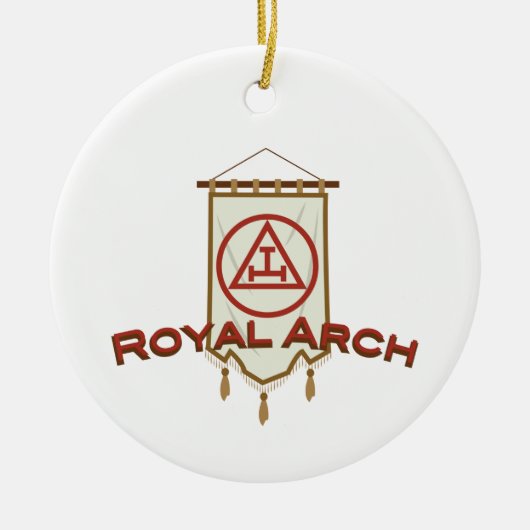 Royal Arch Freemason Banner Keramik Ornament (Vorne)