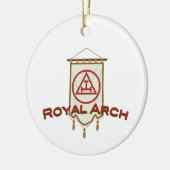 Royal Arch Freemason Banner Keramik Ornament (Links)