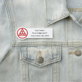 Royal Arch Freemason Masonic Namensschild (Beispiel)