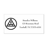 Royal Arch Freemason Masonic Square Compass Gummistempel (Prägung)