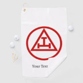Royal Arch Kapitel Freemason Masonic Gift Golfer Golfhandtuch (Insitu)