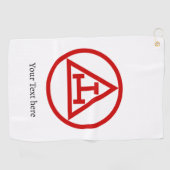 Royal Arch Kapitel Freemason Masonic Gift Golfer Golfhandtuch (Horizontal)