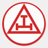 Royal Arch Kapitel Runder Aufkleber (Vorderseite)
