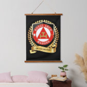 Royal Arch Mason Hanging Tapestry Wandteppich Mit Holzrahmen (Schlafzimmer)