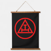 Royal Arch Mason Wandteppich Mit Holzrahmen (Vorderseite)