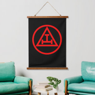 Royal Arch Mason Wandteppich Mit Holzrahmen