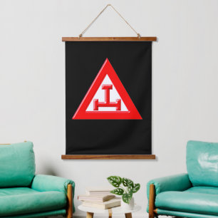 Royal Arch Mason Wandteppich Mit Holzrahmen