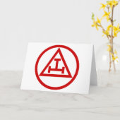 ROYAL ARCH MASONS CIRCULAR KARTE (Gelbe Blume)