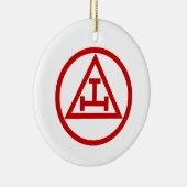 ROYAL ARCH MASONS CIRCULAR KERAMIK ORNAMENT (Rechts)
