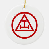 ROYAL ARCH MASONS CIRCULAR KERAMIK ORNAMENT (Vorne)