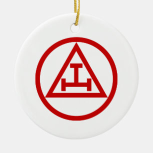 ROYAL ARCH MASONS CIRCULAR KERAMIK ORNAMENT