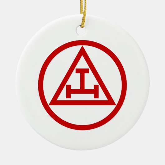 ROYAL ARCH MASONS CIRCULAR KERAMIK ORNAMENT (Vorne)