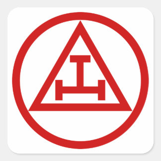 ROYAL ARCH MASONS CIRCULAR QUADRATISCHER AUFKLEBER