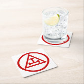 ROYAL ARCH MASONS CIRCULAR RECHTECKIGER PAPPUNTERSETZER (Vor Ort)