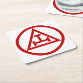 ROYAL ARCH MASONS CIRCULAR RECHTECKIGER PAPPUNTERSETZER (angewinkelt)