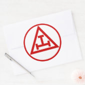 Royal Arch Masons, NICHT WATERPROOF Runder Aufkleber (Umschlag)