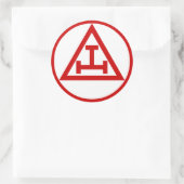 Royal Arch Masons, NICHT WATERPROOF Runder Aufkleber (Tasche)