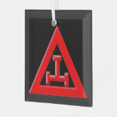 Royal Arch Ornament Aus Glas (Vorderseite links)