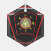 Royal Arch Ornament Aus Glas (Vorderseite)