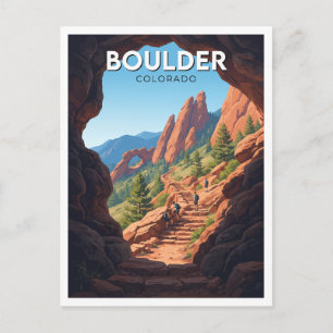 Royal Arch Trail, Chautauqua Park Boulder Colorado Postkarte