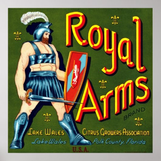 Royal Arms Citrus Poster (Vorne)