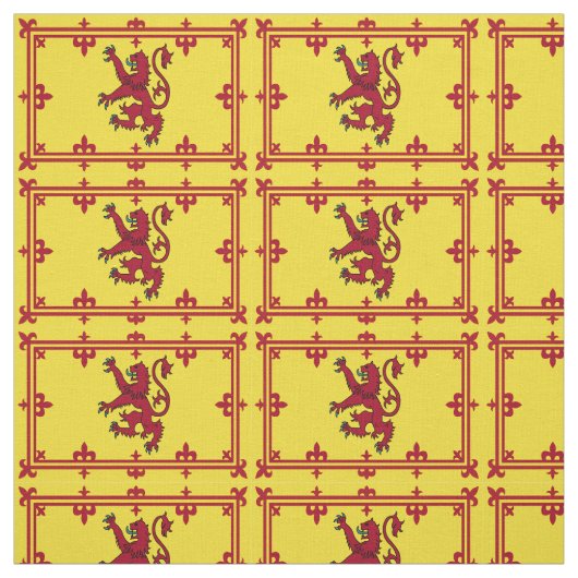Royal Arms of Scotland Flag Pattern Stoff (Muster)