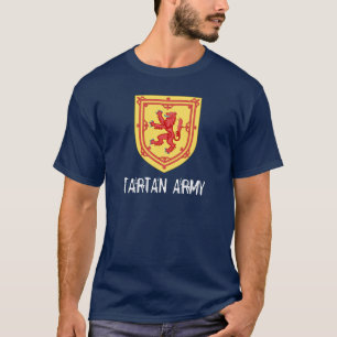 Royal Arms of Scotland Tartan Army T - Shirt